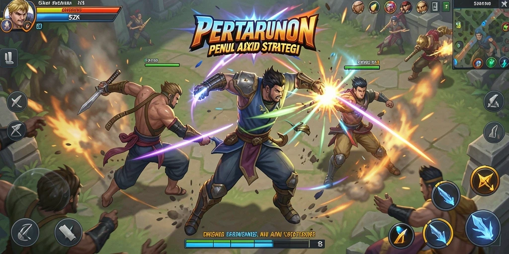 Tampilan gameplay <strong>5ZK</strong> dengan aksi pertarungan yang mendebarkan.