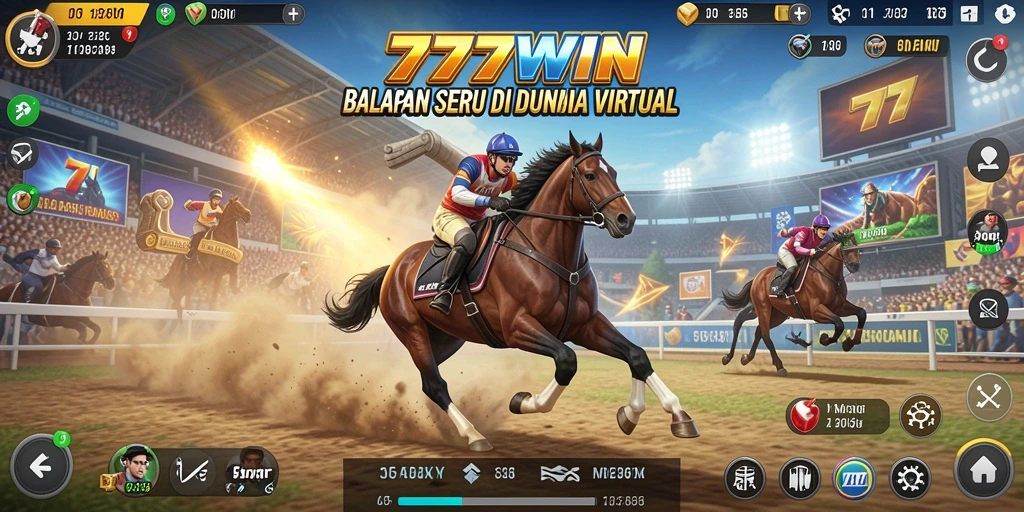 Gameplay seru dan mendebarkan dalam balapan 777WIN.