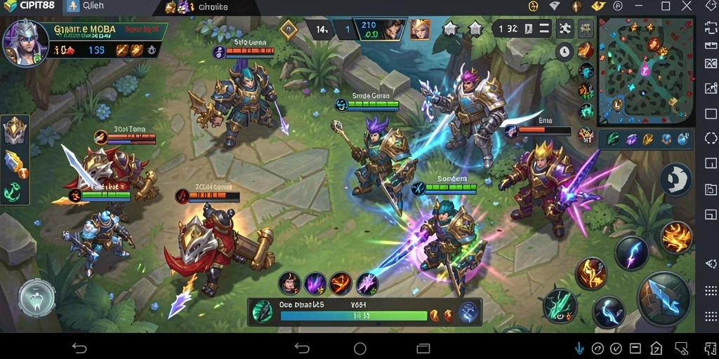 Gameplay seru CIPIT88 dengan pertarungan intens.