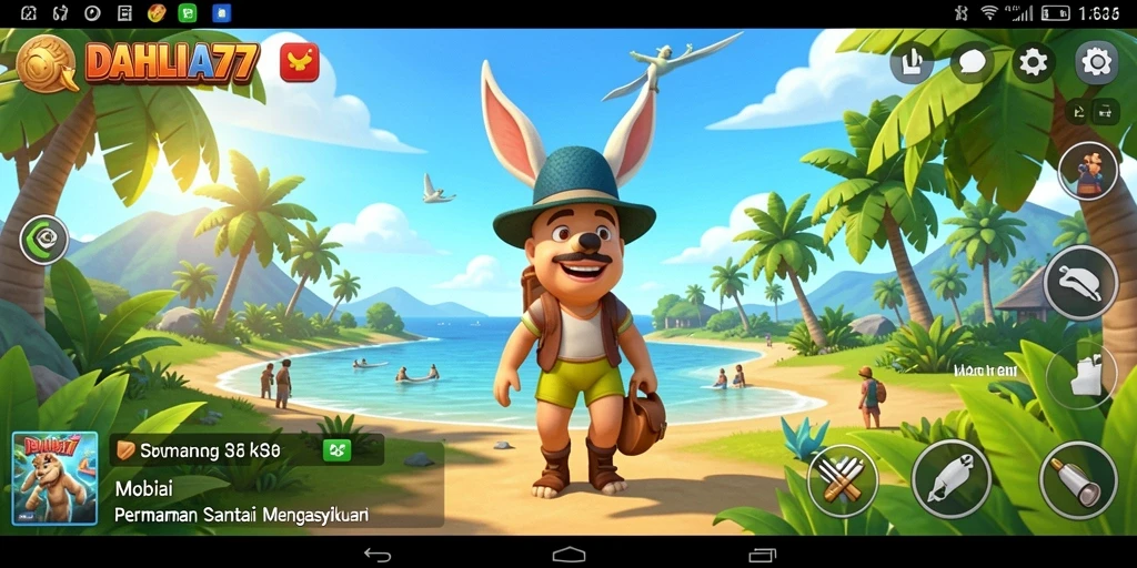 Screenshot gameplay DAHLIA77 yang menampilkan momen seru di dalam permainan.