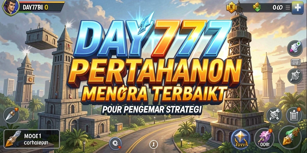 Screenshot menampilkan gameplay seru dari DAY777 Tower Defense.