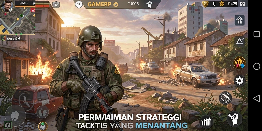 Tampilan mendebarkan dari pertempuran strategis di GAMERP.