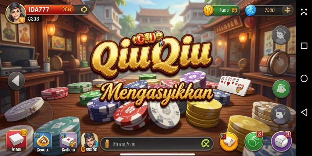 Tampilan gameplay QiuQiu yang seru di IDA777, hadir dengan grafis menarik.