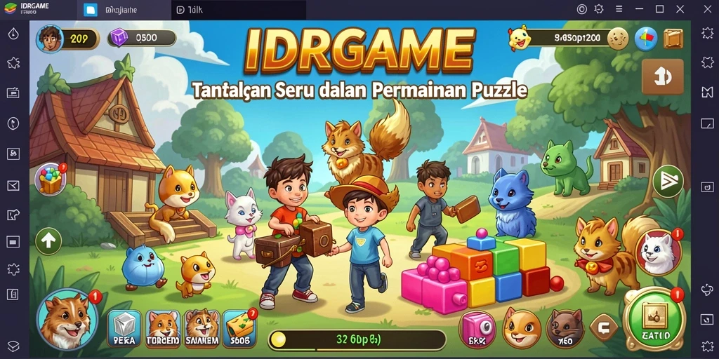 Screenshot IDRGAME menampilkan gameplay Puzzle yang menarik dan penuh tantangan.
