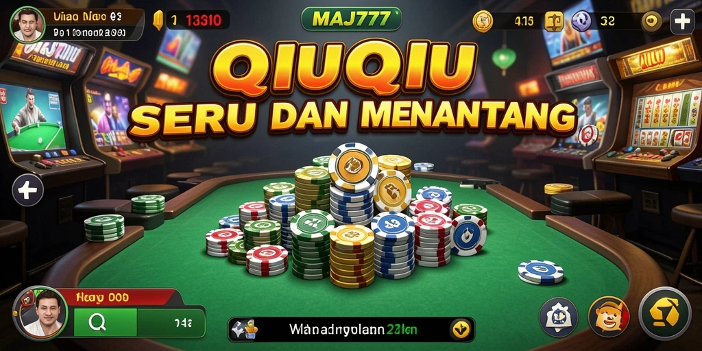 Tampilan gameplay QiuQiu yang seru dan interaktif.