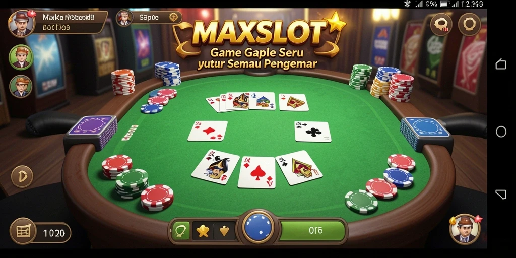 Tampilan gameplay MAXSLOT menawarkan momen seru bermain Gaple.