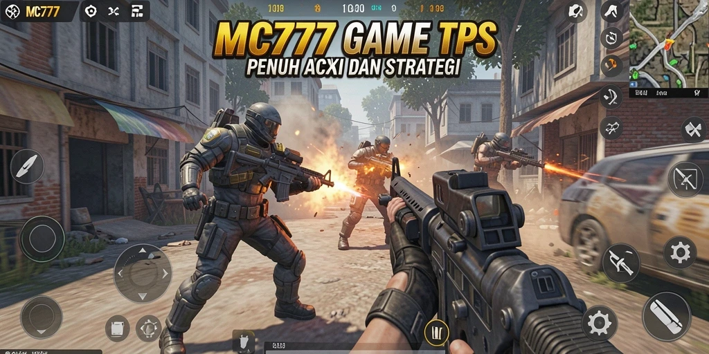 Gameplay seru dan menegangkan di MC777 dengan aksi TPS.