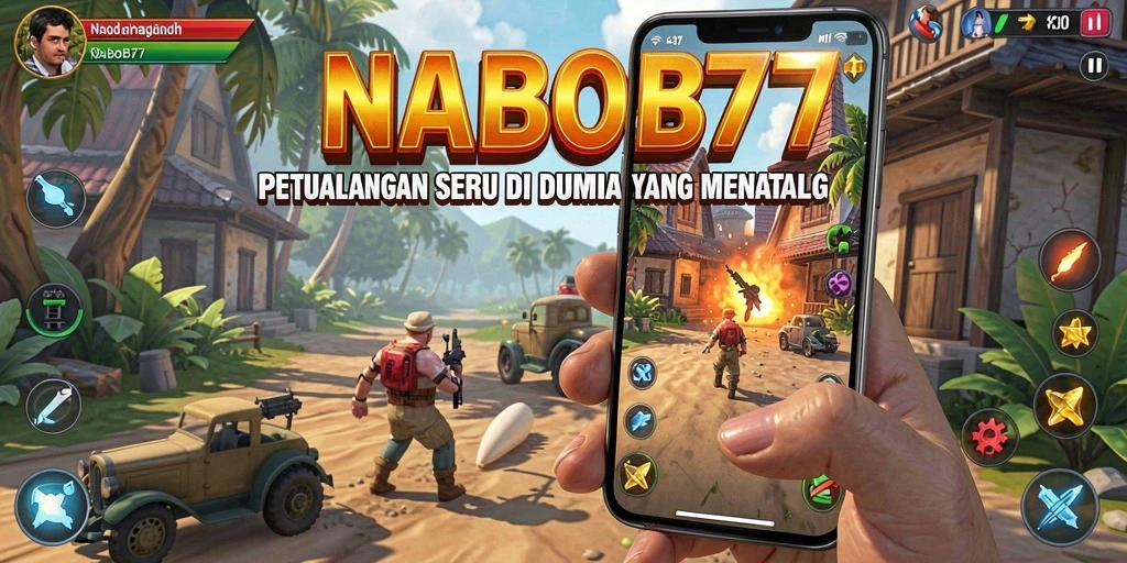 Tampilan utama gameplay NABOB77 yang penuh aksi dan petualangan.