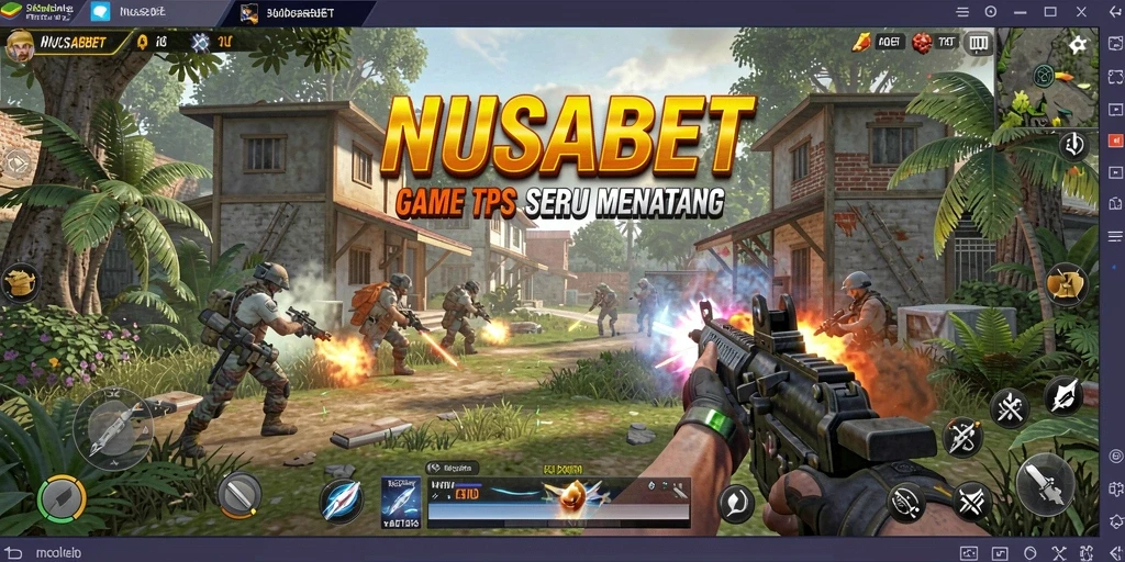 Screenshot gameplay NUSABET yang menampilkan aksi menegangkan dan menyenangkan.
