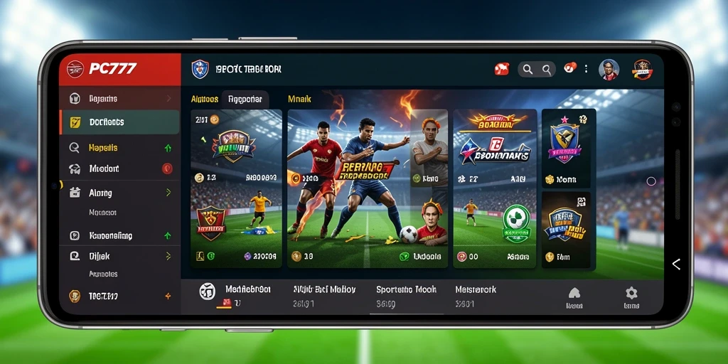 Tampilan gameplay PC777 yang dinamis dan menarik dalam taruhan olahraga.