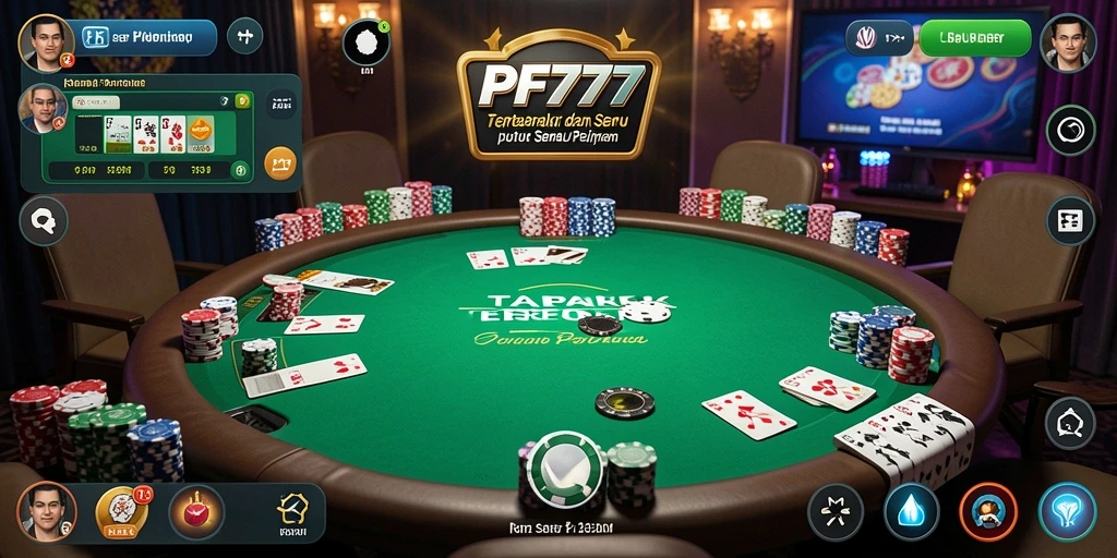 Tampilan gameplay PF777 yang menarik dan penuh aksi Poker.