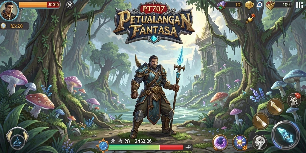 Tampilan menarik dari gameplay PT707 dengan pertarungan yang mendebarkan.