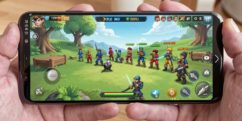 Tampilan gameplay S80 yang seru dan mengasyikkan dalam genre Idle.