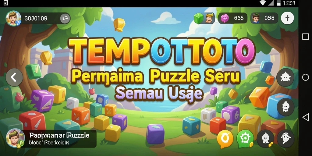 Tampilan gameplay seru dari TEMPOTOTO yang memukau.