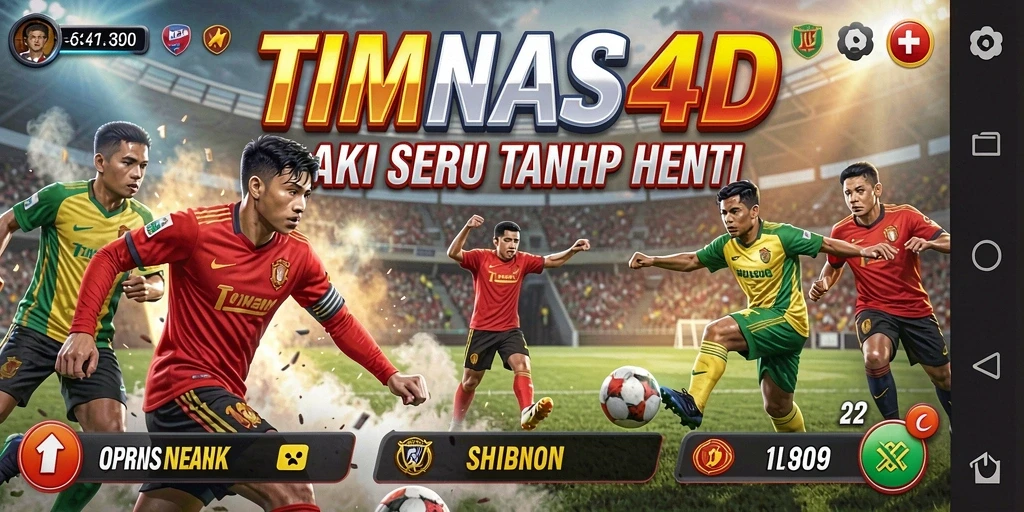 Tampilan gameplay aksion dalam TIMNAS4D yang memukau.